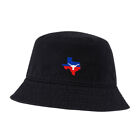 Bucket Hat For Men Women Texas Flag With Longhorn Embroidered Washed Bucket Hats