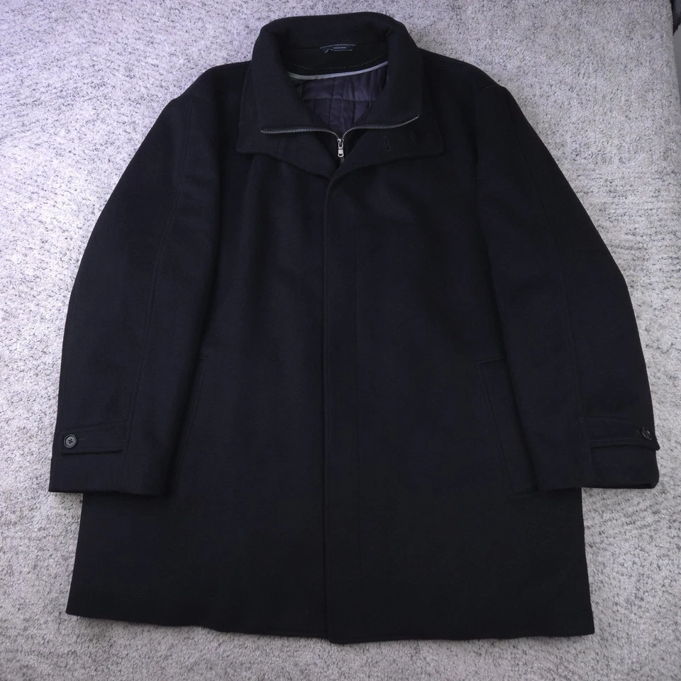 Abrigo Cardinal Of Canada Hombres 3XL 52 Chaqueta de Lana Abrigo de Coche Lana Forrado Negro Usado en Excelente Condición Foto 1 de 4