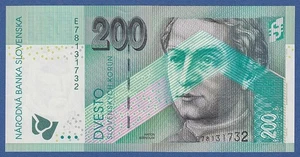ESLOVAQUIA / SLOVAKIA -- 200 KORUN ( 1.6.2006 ) -- UNC -- PREFIX E -- PICK 45a . - Picture 1 of 2