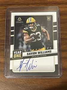 2025 Luminance Football Savion Williams RC #YOS-SWS Year One Signatures Packers - Picture 1 of 2