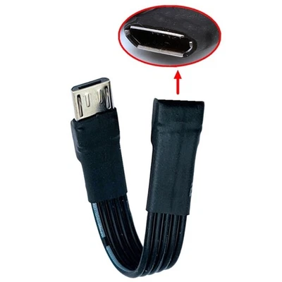 Small USB Cable Male to Female Charging & Data Transfer Cable for Phones - Image 1 of 4