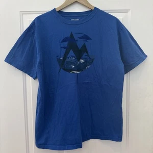 Marmot Men's Royal Blue 100% Organic Cotton Graphic T-Shirt - Size XL - Picture 1 of 3