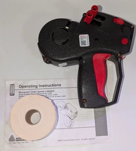 Monarch Modell 1130 Serie Etikettierer Preispistole Original Avery Etikettenwerkzeug mit 2 Rollen - Bild 1 von 12