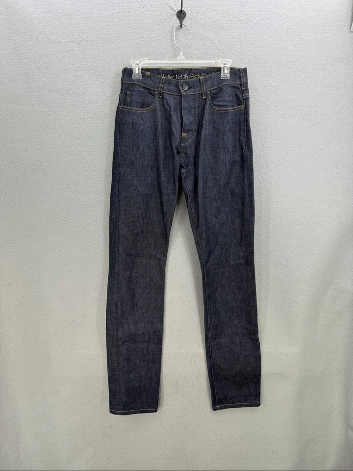 Pantalones de mezclilla de algodón de pierna recta Notify Paris Nobilis Atelier para hombre hechos en Italia talla 3 Foto 1 de 4