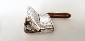 Raro Estuche Vesta Soberano Doble Combinación Eduardiana Plata Sólida 1903 - Imagen 1 de 15