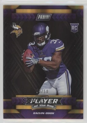 2017 Panini Player of the Day Rookies Rainbow Foil /50 Dalvin Cook #R6 RC - Image 1 of 2