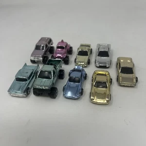Vtg Lot of 9 Hot Wheels Mini Micro Cars Chrome - Porsche, Lamborghini, VW Bug - Picture 1 of 4