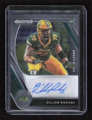 2021 Prizm Draft Picks Dillon Radunz RC Rookie Auto NDSU - Image 1 of 2