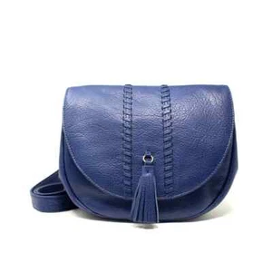 Bolso de hombro Osgoode Marley 7041 de cuero índigo cachemir - Imagen 1 de 1