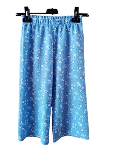 Primark, Culotte Hose, blau, Gr. 128, Blumen, flexibler Bund - Bild 1 von 5