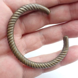 THAI ASIAN BRACELET bronze brass jewelry metal tribal antique estate collection - Picture 1 of 5