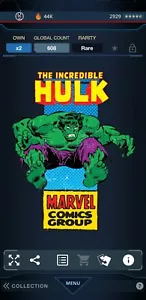 Topps Marvel Collect DIGITAL CORNER BOX THE INCREDIBLE HULK - Picture 1 of 1