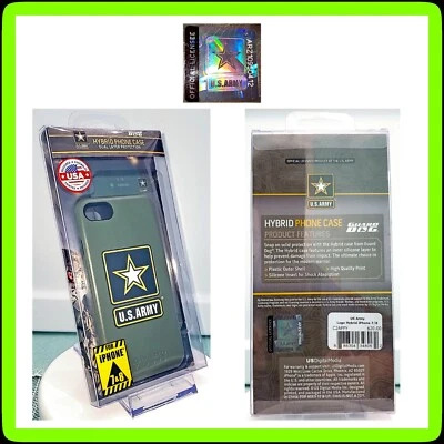 🪖 Funda de teléfono híbrida de doble capa con logotipo del Ejército de EE. UU. para iPhone 7/8 🆕 TOTALMENTE NUEVA Foto 1 de 4