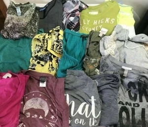 FIVE(5) pounds WOMEN's shirts WHOLESALE Lot SIZE MEDIUM/LARGE Tops Fall/Winter - Picture 1 of 12