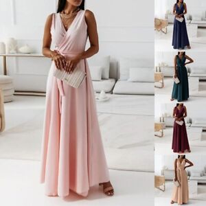 Female Women Dresses Sexy Leisure Bridesmaid Evening Party Formal Long Prom