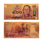 Tajlandia Złoty banknot 500 bahtów Banknot Złota waluta Papierowe pieniądze do kolekcji