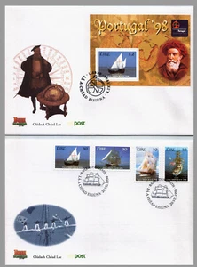 IRELAND - 1998 TALL SHIPS RACE 1998 / PORTUGAL '98 - SET OF 2 FDC - Picture 1 of 4