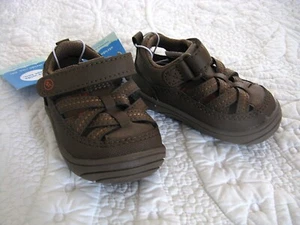 Stride Rite 360 Baby Boys Amos 2.0 Brown Pull For Wide Feet Sandal 3 Months NWT - Picture 1 of 5