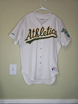 Camiseta Oakland A’s Vintage AUTÉNTICA Rawlings Talla 44 Canseco McGwire Athletics Foto 1 de 4