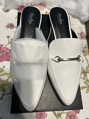 Charles David White Slip on Executive Bit Mule Size 11m.  New in Box - Image 1 of 4