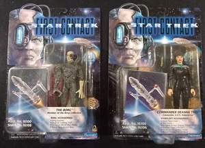 The Borg & Deanna Troi 1996 MOC Star Trek First Contact Playmates toys Ref T0069 - Picture 1 of 6