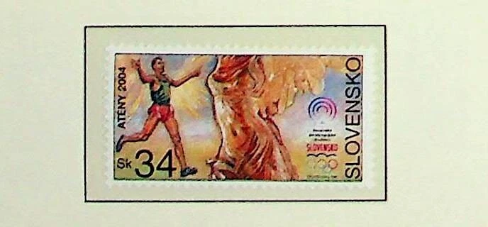 SLOVAKIA Sc 458 NH ISSUE OF 2004 - OLYMPICS - Image 1 of 1
