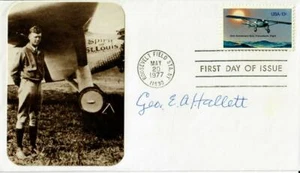 "Early Birds of Aviation" George Hallett Hand Signed FDC COA - Picture 1 of 2
