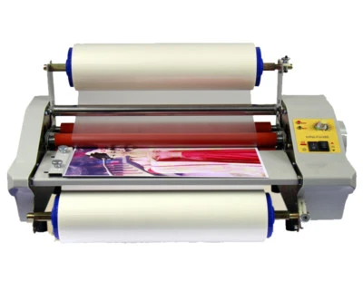 360mm Four Rollers Eight Bearings Hot & Cold Roll Laminating Machine 220V  - Image 1 of 4