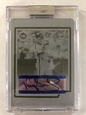 2004 Topps Retired Darryl Strawberry Autograph Printing Press Plate Cyan 1/1