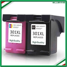 ✅ KIT 2 CARTUCCE COMPATIBILI HP 301 XL NERO+COLORE STAMPANTE DESKJET 1050 2050 ✅