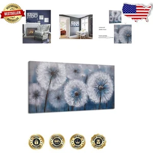 Large Dandelion Canvas Print - Elegant Wall Art for Modern Living Rooms - Picture 1 of 9