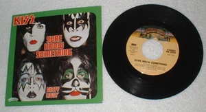 KISS "Sure Know Something" Single Box Set Picture sleeve Aucoin Ace Peter Gene - Picture 1 of 3