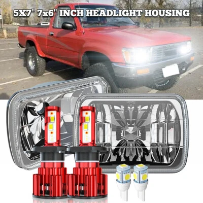 Par de faros LED de haz alto-bajo para camioneta Toyota 1982-1995 Foto 1 de 4