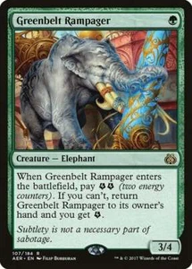 Magic The Gathering MTG GREENBELT RAMPAGER Aether Revolt NM Near Mint - Picture 1 of 1