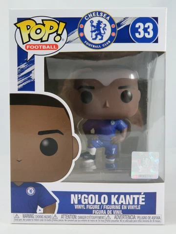Football Funko Pop - N'Golo Kante - No. 33 - Chelsea - Free Protector Cover