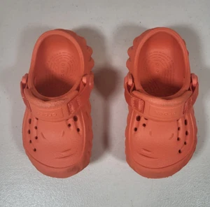 Crocs Echo Orange Clogs Sandals Shoes Toddler Size 6 - Picture 1 of 7