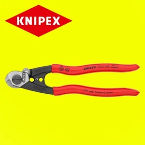 Knipex 9561190 geschmiedete Drahtseilschneider 190 mm kunststoffbeschichtete Griffe - Bild 1 von 4