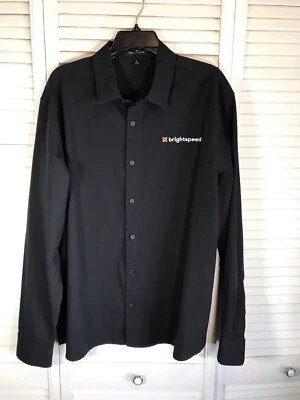 brightspeed Century Link Employee Button Down Shirt Size XL Black Collared - Image 1 of 4