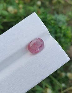 Espinela rosa de Tayikistán natural suelta facetada sin calentar sin tratar forma ovalada - Imagen 1 de 3