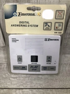 Emerson Digital Answering Machine System Tapeless Recording Model EM-1200 New - Photo 1/5