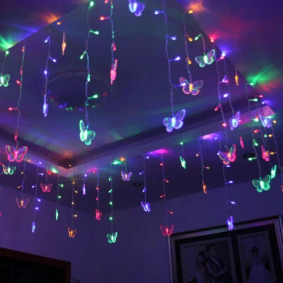 96 LED Butterfly String Fairy Lights Colorful for Wedding Christmas Party Decor - Image 1 of 4