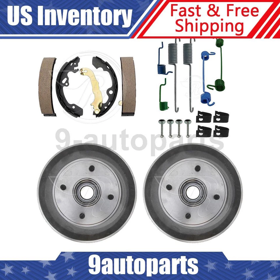 Kit de tambores y zapatas de freno trasero y herrajes para Ford Focus 2000-2008 Foto 1 de 4