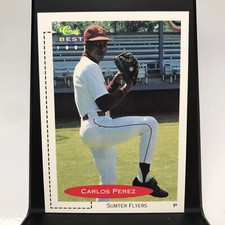 1991 Classic Best # 92 - Carlos Perez - Sumter Flyers - Montreal Expos