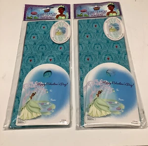 2 Packs Of 15 Princess and the Frog Valentines Day Treat Sacks W/ Card Toppers - Picture 1 of 8