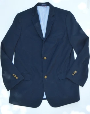 Tommy Hilfiger Niños Talla 18 Azul Marino Traje Chaqueta Mezcla Lana Blazer Foto 1 de 4