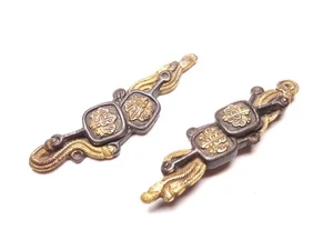 Edo Meiji era Japan antique shakudo Wisteria clan military commander Menuki box - Picture 1 of 8