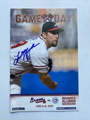 LEO MAZZONE John Smoltz Atlanta Braves Baseball 2012 Gameday Program SGA TOR - Image 1 of 2