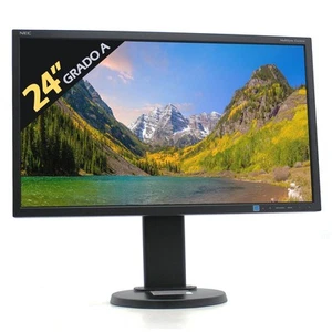 Nec E243Wmi-Bk Monitor Schermo Display Lcd 24" Fhd 16:9 Dvi Vga Dp Computer Pc - Picture 1 of 5
