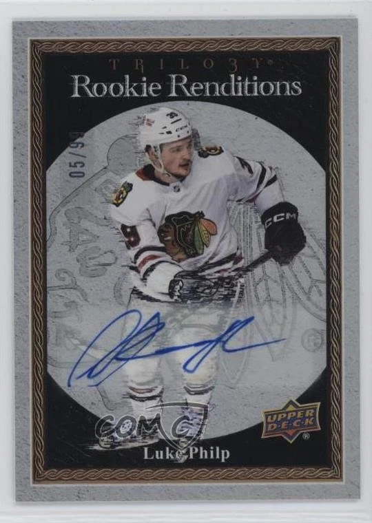 2023-24 Upper Deck Trilogy Rookie Renditions Auto /99 Luke Philp #RR-18 Auto RC - Image 1 of 2