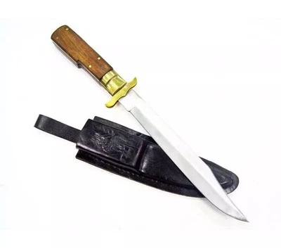 Складной охотничий нож 12,5 дюйма Cobra - с кожаными ножнами RA-208 A - Изображение 1 из 4